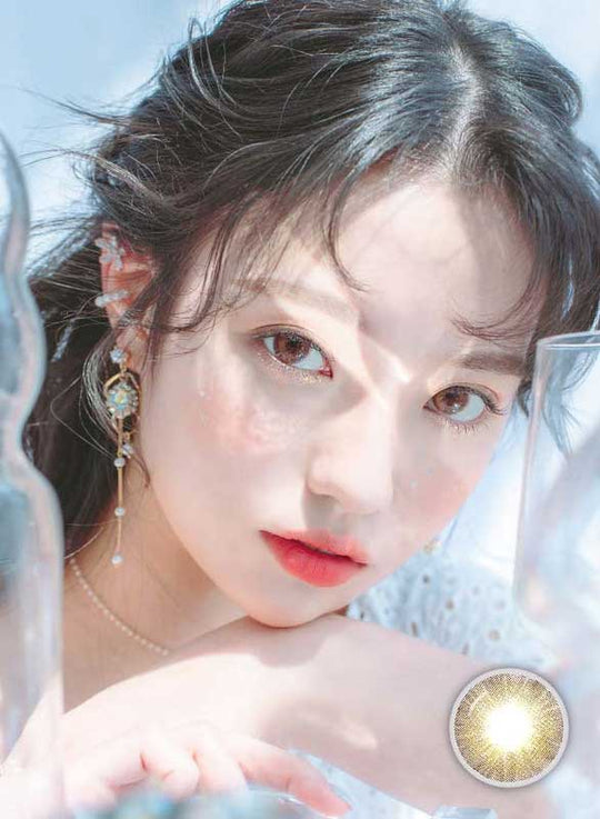 Tinkervery Choco (1Pcs) 3 Months (Buy 1 Get 1 Free) (Silicone Hydrogel) Colored Contacts