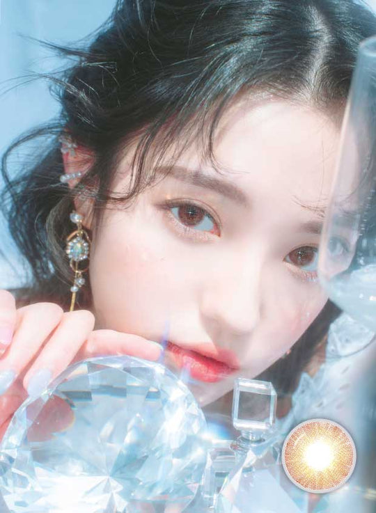 Tinkervery Hazel (1Pcs) 3 Months (Buy 1 Get 1 Free) (Silicone Hydrogel) Colored Contacts