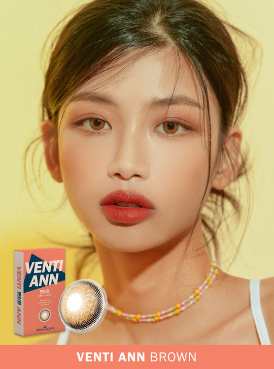 Venti Ann Brown (2Pcs) Monthly (Buy 1 Get 1 Free) Colored Contacts