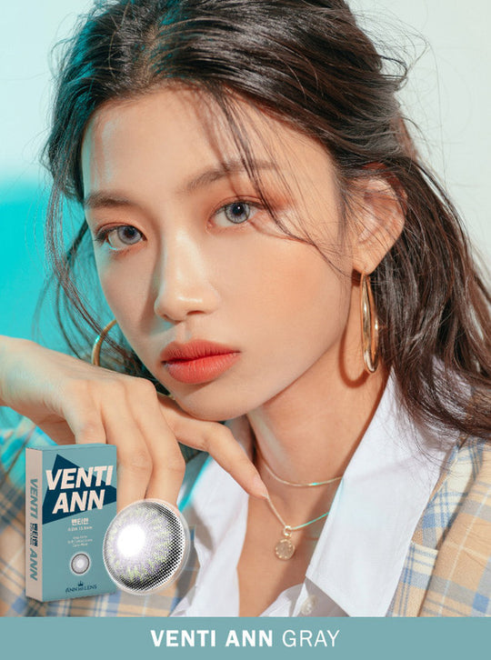 Venti Ann Grey (2Pcs) Monthly (Buy 1 Get 1 Free) Colored Contacts