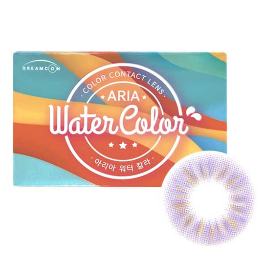 Water Color Violet (2Pcs) Monthly (Buy 1 Get 1 Free) Colored Contacts