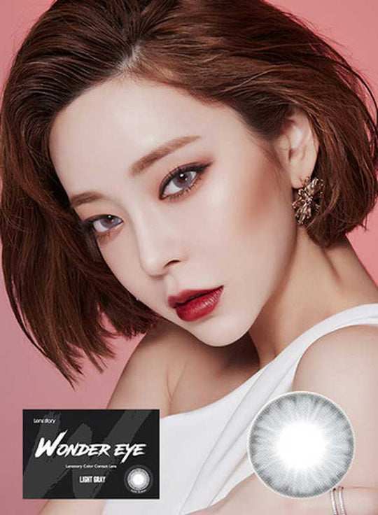Wonder Eye Light Grey (2pcs) Monthly ( Buy 1 Get 1 Free) Colored Contacts