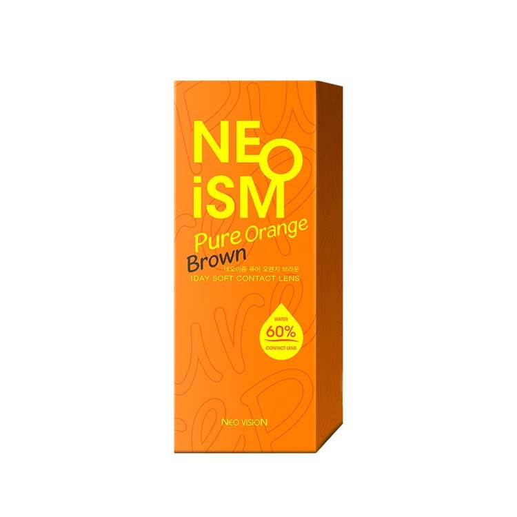 Neo Ism 1Day Pure Orange Brown (50Pcs) Mpc Lens Colored Contacts