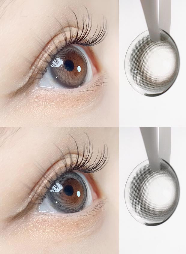 Powdery Brown (2pcs) Monthly Colored Contacts