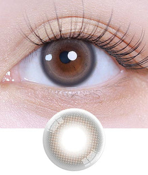 Powdery Brown (2pcs) Monthly Colored Contacts