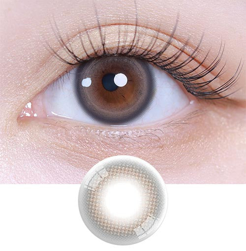 Powdery Brown (2pcs) Monthly Colored Contacts