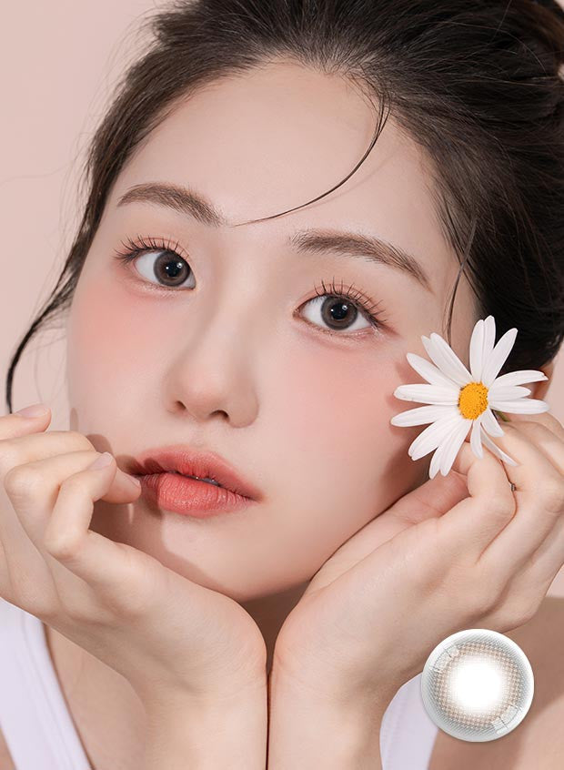 Powdery Grey (2pcs) Monthly Colored Contacts