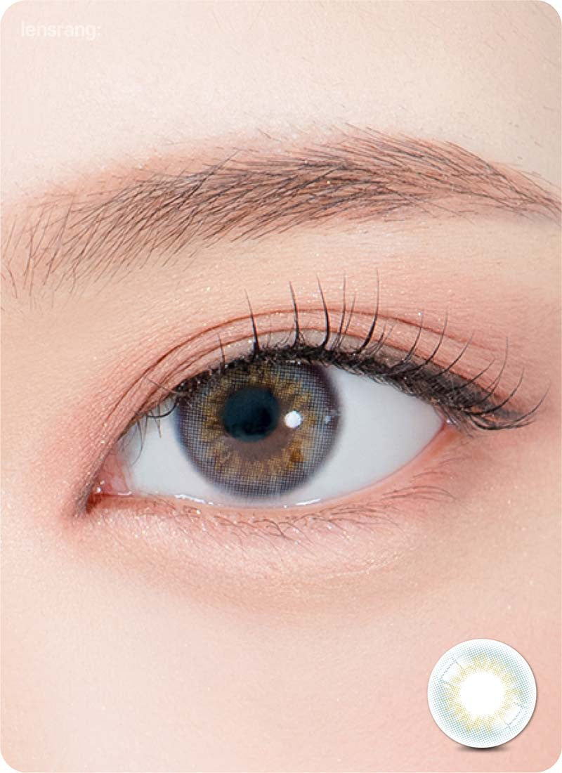 Real Ocean Grey (2pcs) Monthly ( Buy 1 Get 1 Free ) Colored Contacts