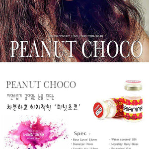 Peanut Choco (Brianna) 6 Month Contact Lenses (2Pcs)