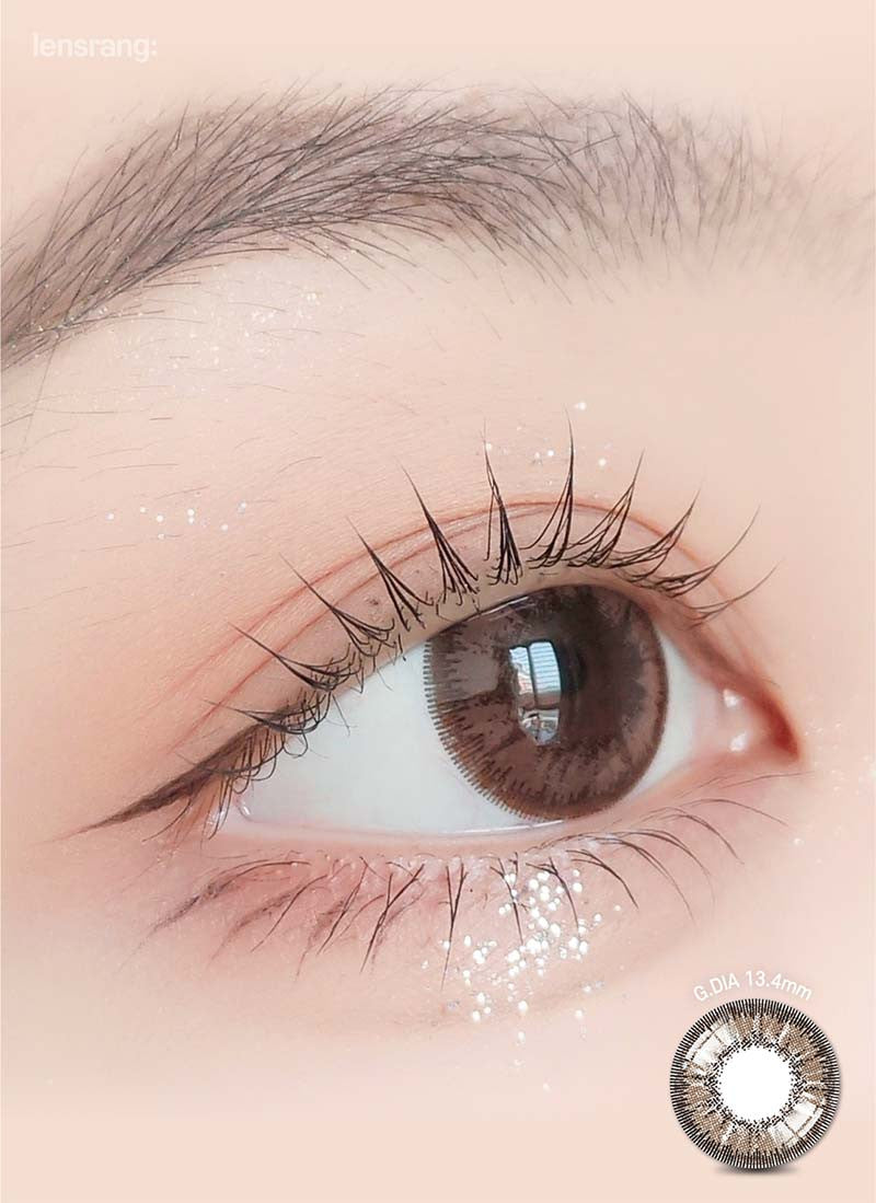 With Rang Choco (2pcs) Monthly ( Buy 1 Get 1 Free ) (Silicone Hydrogel) Colored Contacts