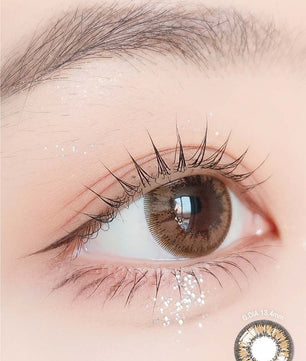 With Rang Hazel (2pcs) Monthly ( Buy 1 Get 1 Free ) (Silicone Hydrogel) Colored Contacts