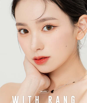 With Rang Hazel (2pcs) Monthly ( Buy 1 Get 1 Free ) (Silicone Hydrogel) Colored Contacts