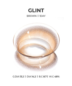 Glint 1Day Brown (10pcs) Daily MPC LENS - product details