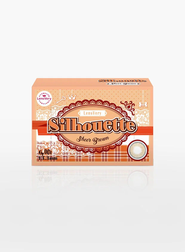 Silhouette Sheer Brown (2pcs) Monthly (Buy 1 Get 1 Free) Colored Contacts - official product photo