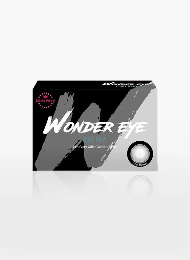 Wonder Eye Light Grey (2pcs) Monthly ( Buy 1 Get 1 Free) Colored Contacts - official product photo