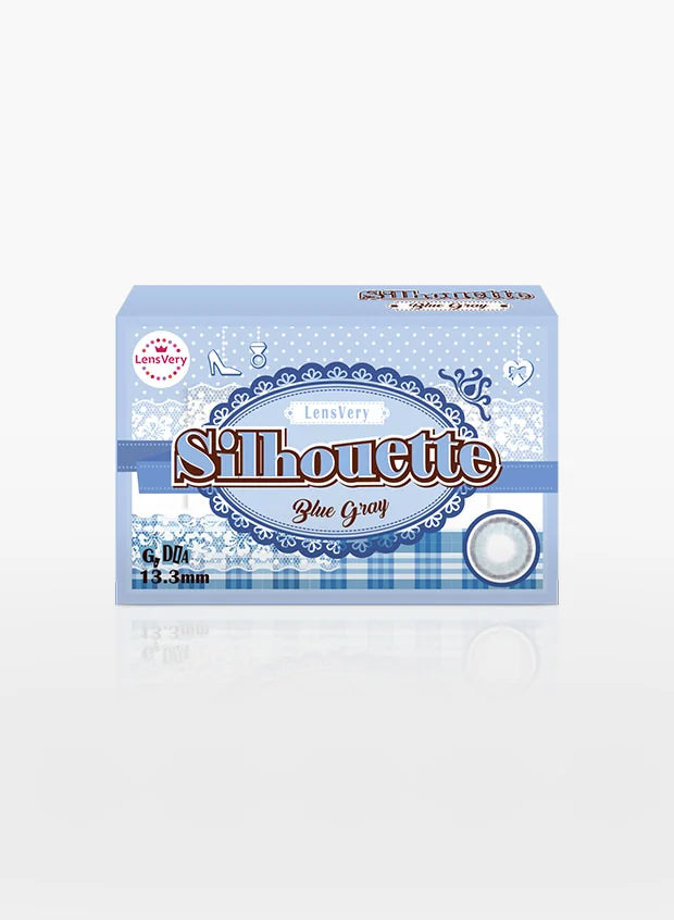 Silhouette Blue Grey (2pcs) Monthly (Buy 1 Get 1 Free) Colored Contacts - official product photo