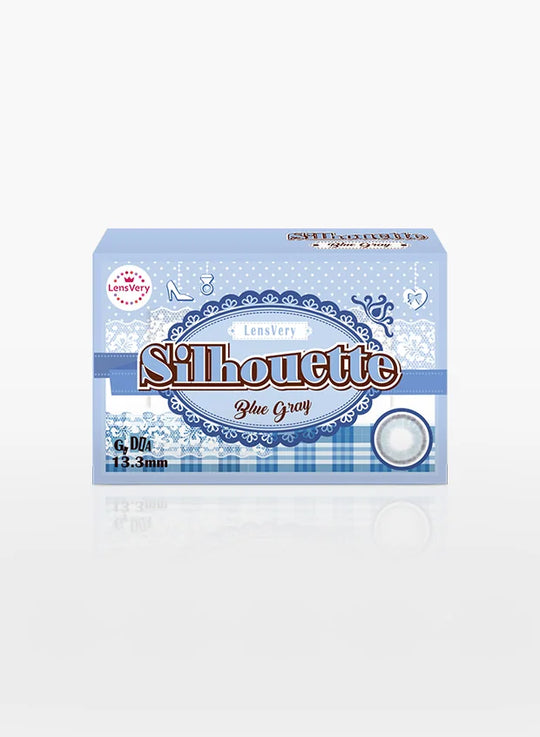 Silhouette Blue Grey (2pcs) Monthly (Buy 1 Get 1 Free) Colored Contacts