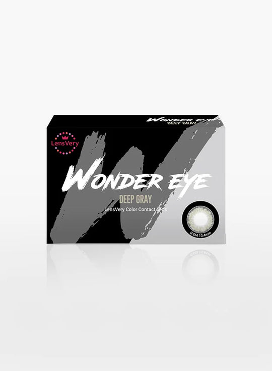 Wonder Eye Deep Grey (2pcs) Monthly ( Buy 1 Get 1 Free) Colored Contacts