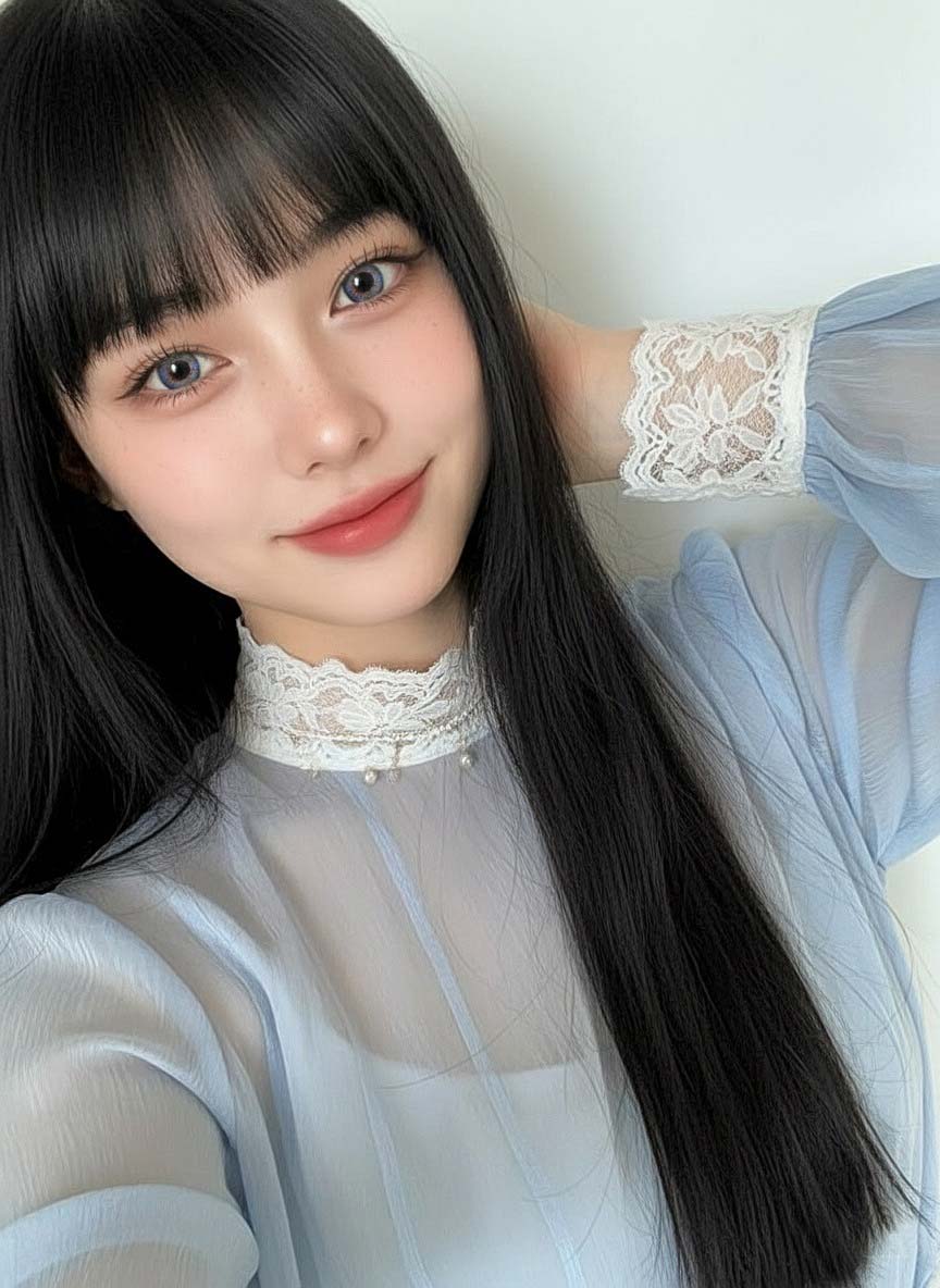 Bunny 3Color Blue (2Pcs) 6 Month Contact Lenses