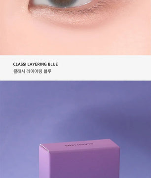 Classi Layering Blue (2pcs) Monthly (Silicone Hydrogel) Colored Contacts - product details