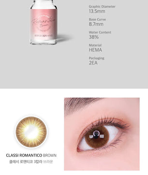 Classi Romantico 3Color Brown (2pcs) Monthly Colored Contacts - product details