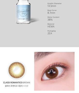 Classi Romantico 3Color Grey (2pcs) Monthly Colored Contacts - product details