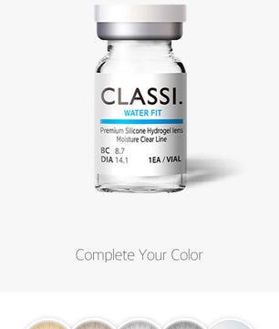 Classi Waterfit Clear (2pcs) 3–6 Months (Silicone Hydrogel) - product details