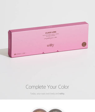 Classi Witty Grey (10pcs) Daily (Silicone Hydrogel) Colored Contacts - product details