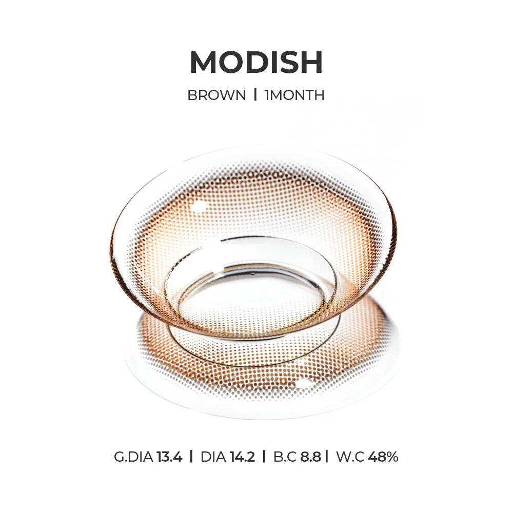 Modish Brown (2pcs) Monthly (Silicone Hydrogel) - product details
