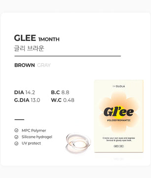 Glee Brown (2pcs) Monthly (Silicone Hydrogel) - product details