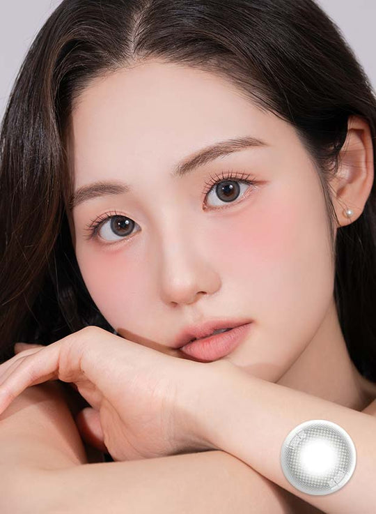 Powdery Grey (2pcs) Monthly Colored Contacts