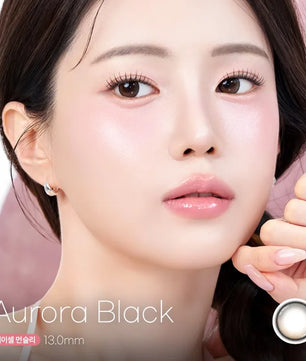 Bausch+Lomb Lacelle Aurora Black (6pcs) Monthly - official monthly product and wearing image