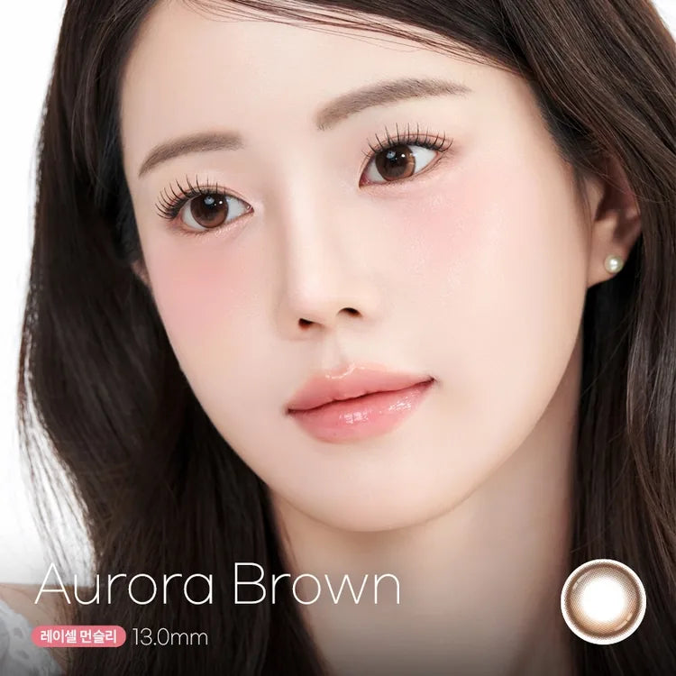 Bausch+Lomb Lacelle Aurora Brown (6pcs) Monthly - official monthly product and wearing image