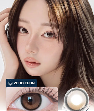Zero Turn Noowner Beige Brown - monthly colored contact lenses