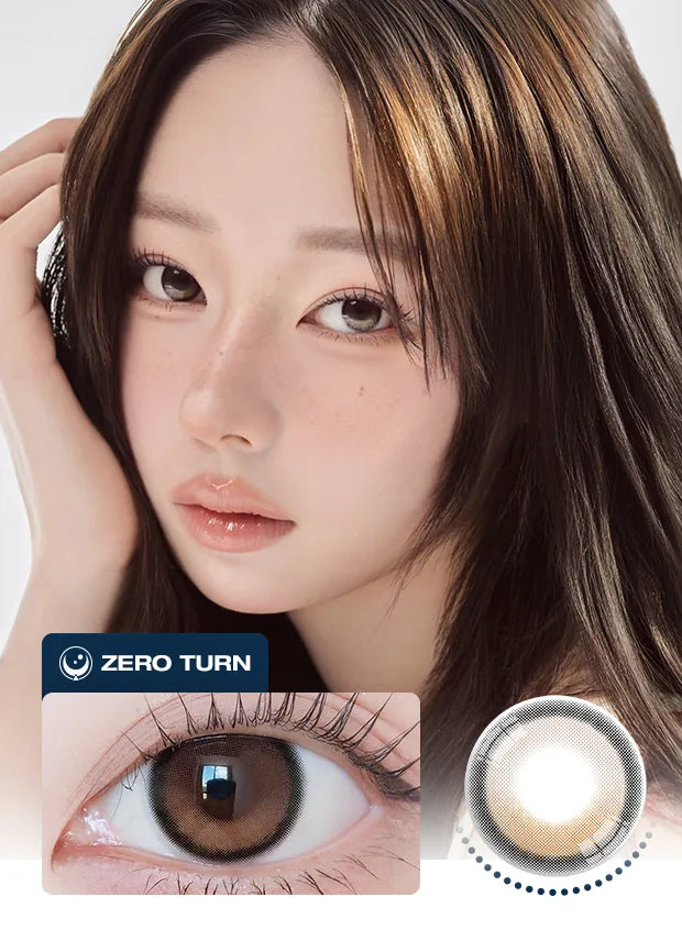 Zero Turn Noowner Beige Brown - monthly colored contact lenses