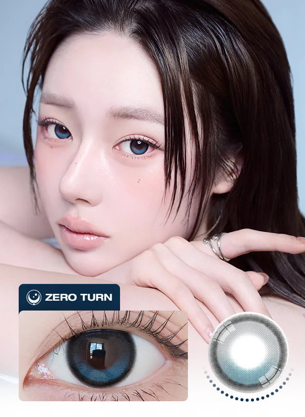 Zero Turn Noowner Clear Blue - monthly colored contact lenses