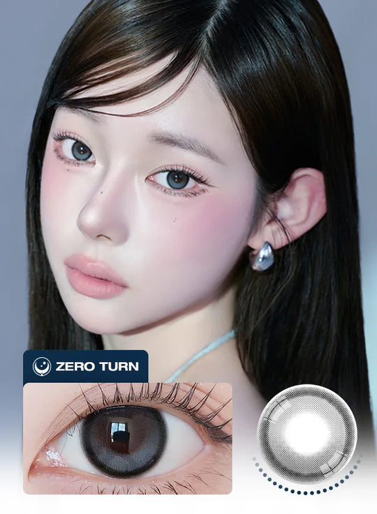 Zero Turn Noowner Cream Gray (2pcs) Monthly (Buy 1 Get 1 Free) Colored Contacts