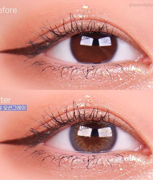 Real Ocean Grey (2pcs) Monthly ( Buy 1 Get 1 Free ) Colored Contacts