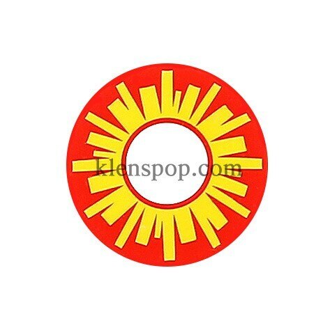 SF-02 Red & Yellow Halloween Contact Lenses (2Pcs)