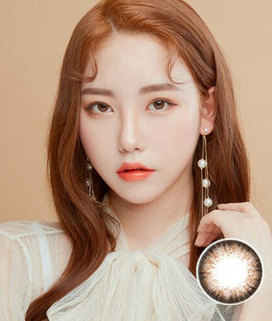 Rumi Lens Melody Brown (2Pcs) Monthly ( Buy 1 Get 1 Free) (Silicone Hydrogel) Colored Contacts