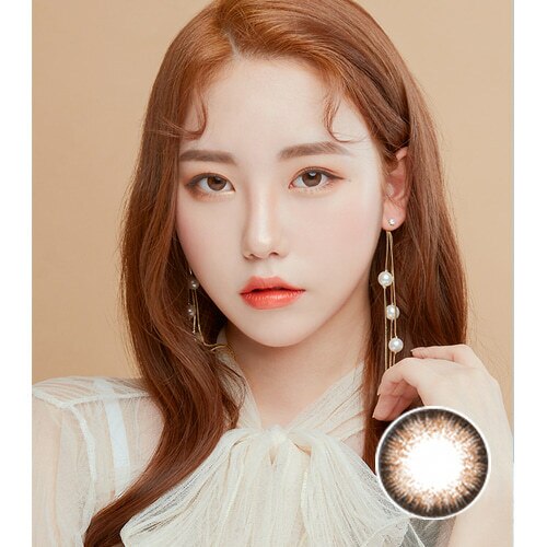 Rumi Lens Melody Brown (2Pcs) Monthly ( Buy 1 Get 1 Free) (Silicone Hydrogel) Colored Contacts